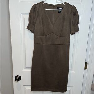 DKNY Olive Short Sleeve Mini Dress